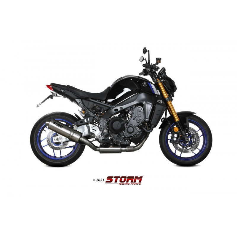 Storm by MIVV OVAL Komplettanlage Rvs Yamaha MT-09/FZ-09 21-