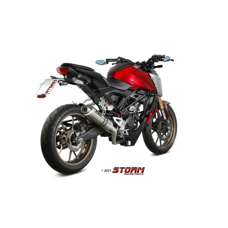 Storm by MIVV GP Rvs Komplettanlage Honda CB 125 R 21-