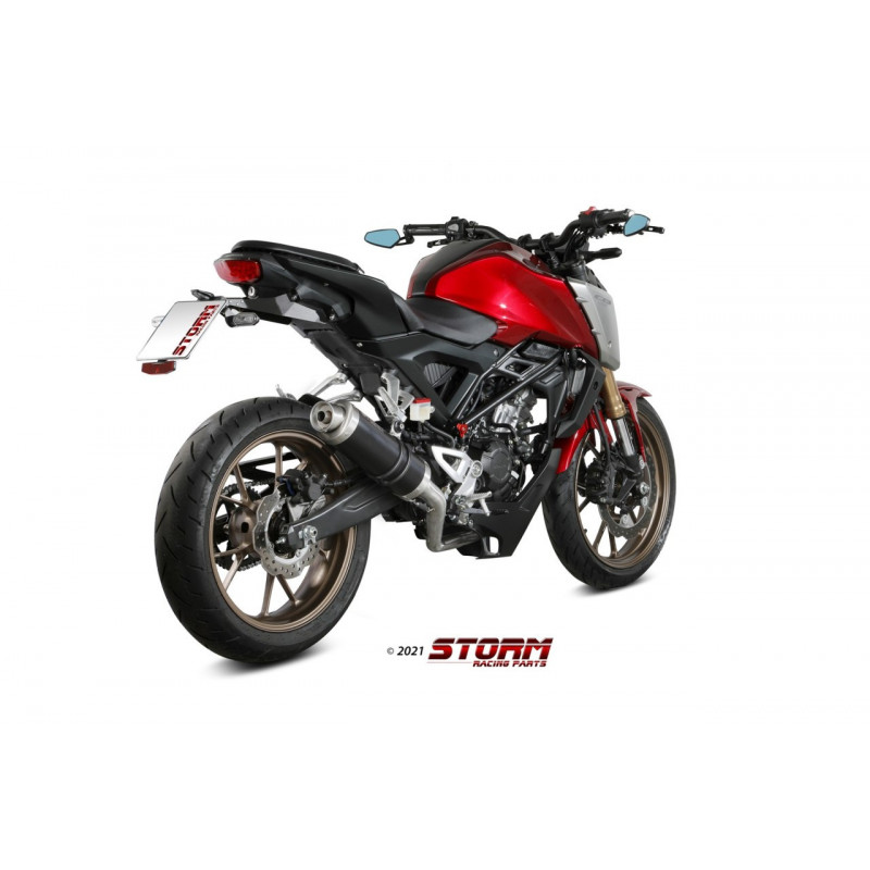 Storm by MIVV GP black Komplettanlage Honda CB 125 R 21-