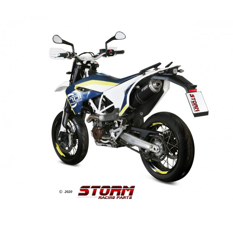 Storm by MIVV OVAL black HUSQVARNA 701 SUPERMOTO/ENDURO 17-19